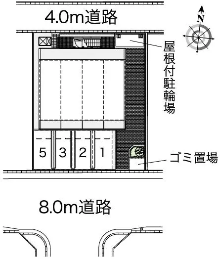 ★手数料０円★名古屋市中川区高畑４丁目 月極駐車場